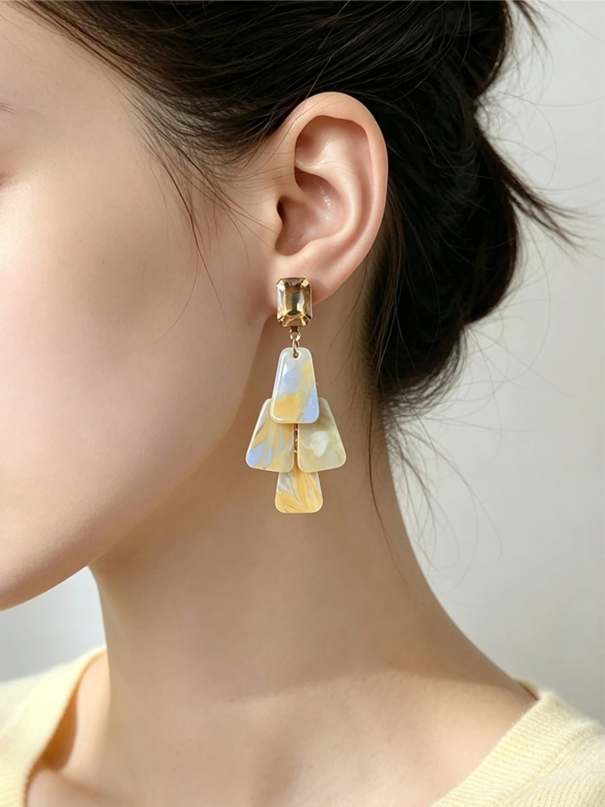 S5181E4 Vintage Facet Drop earrings