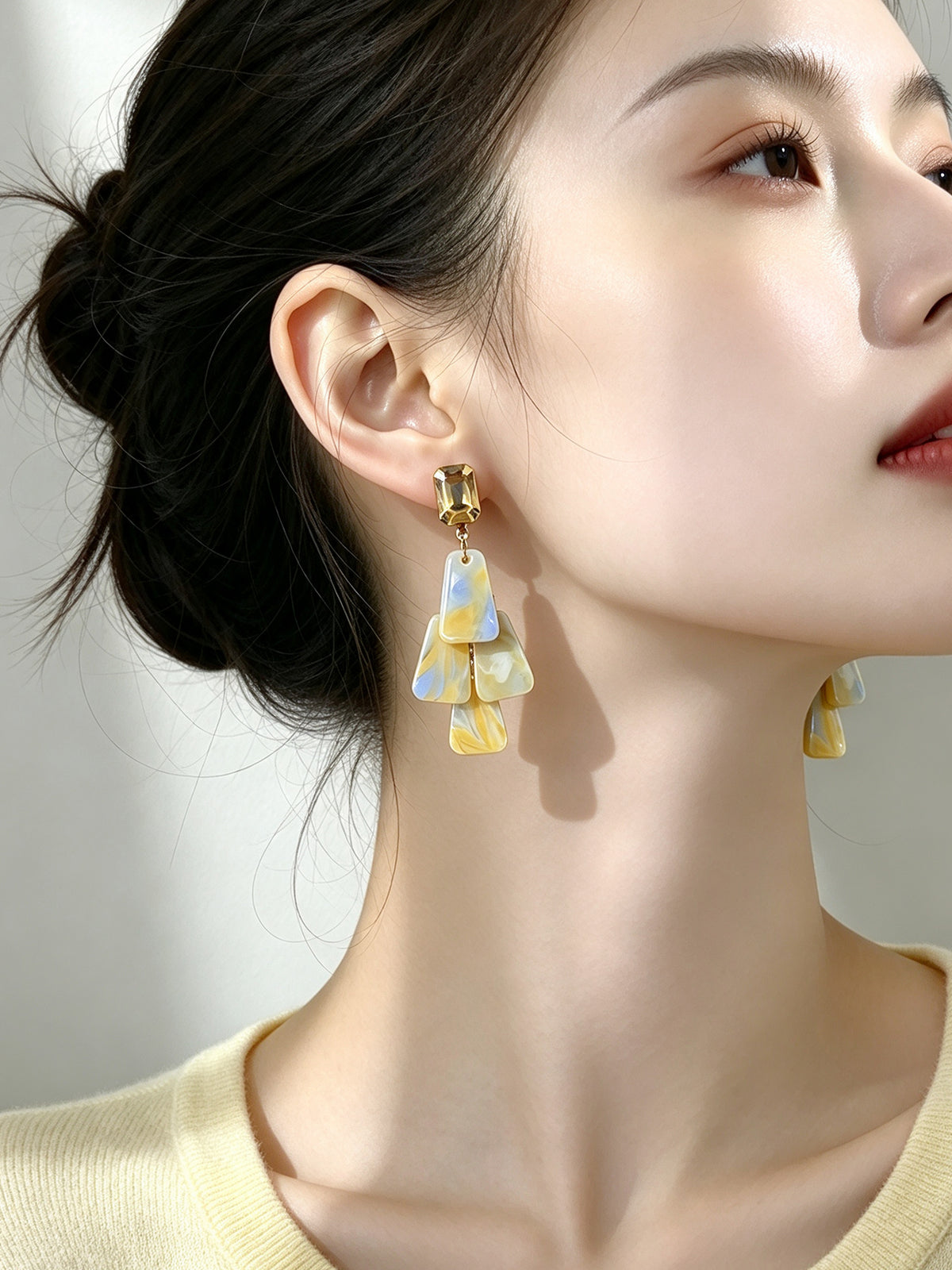 S5181E4 Vintage Facet Drop earrings