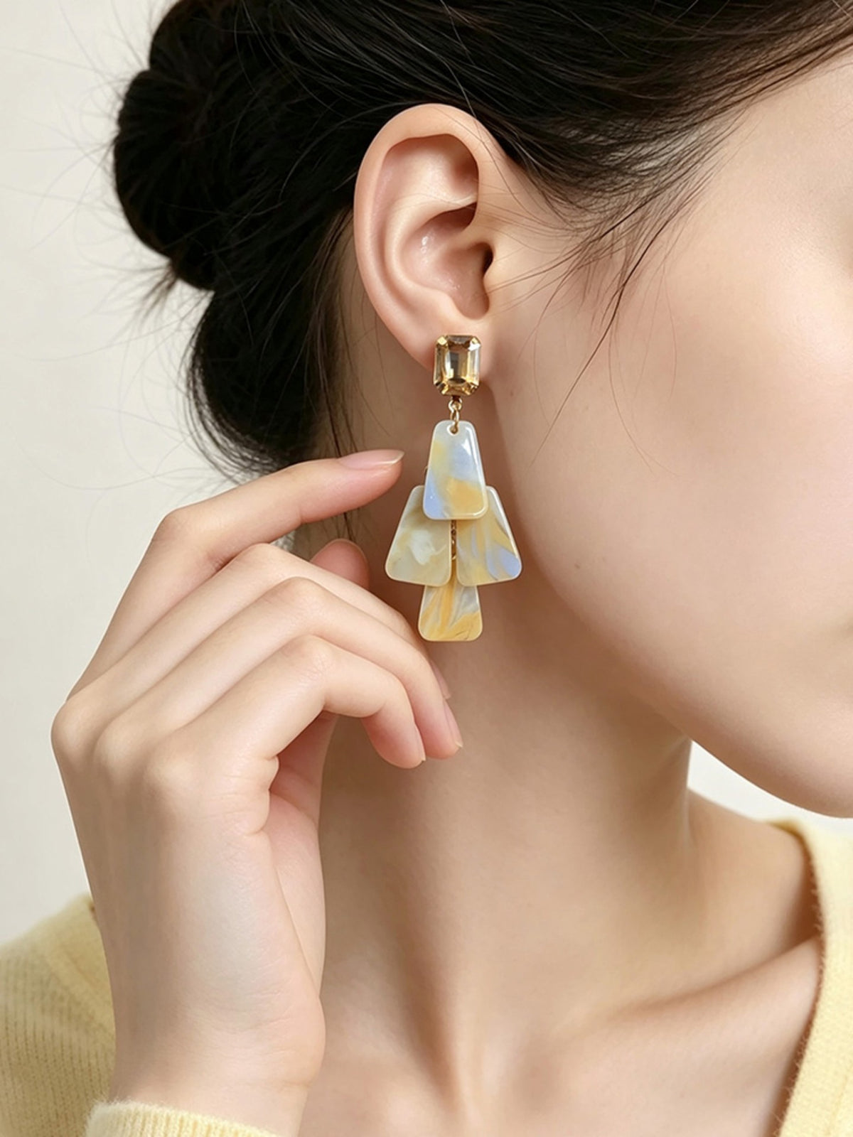 S5181E4 Vintage Facet Drop earrings