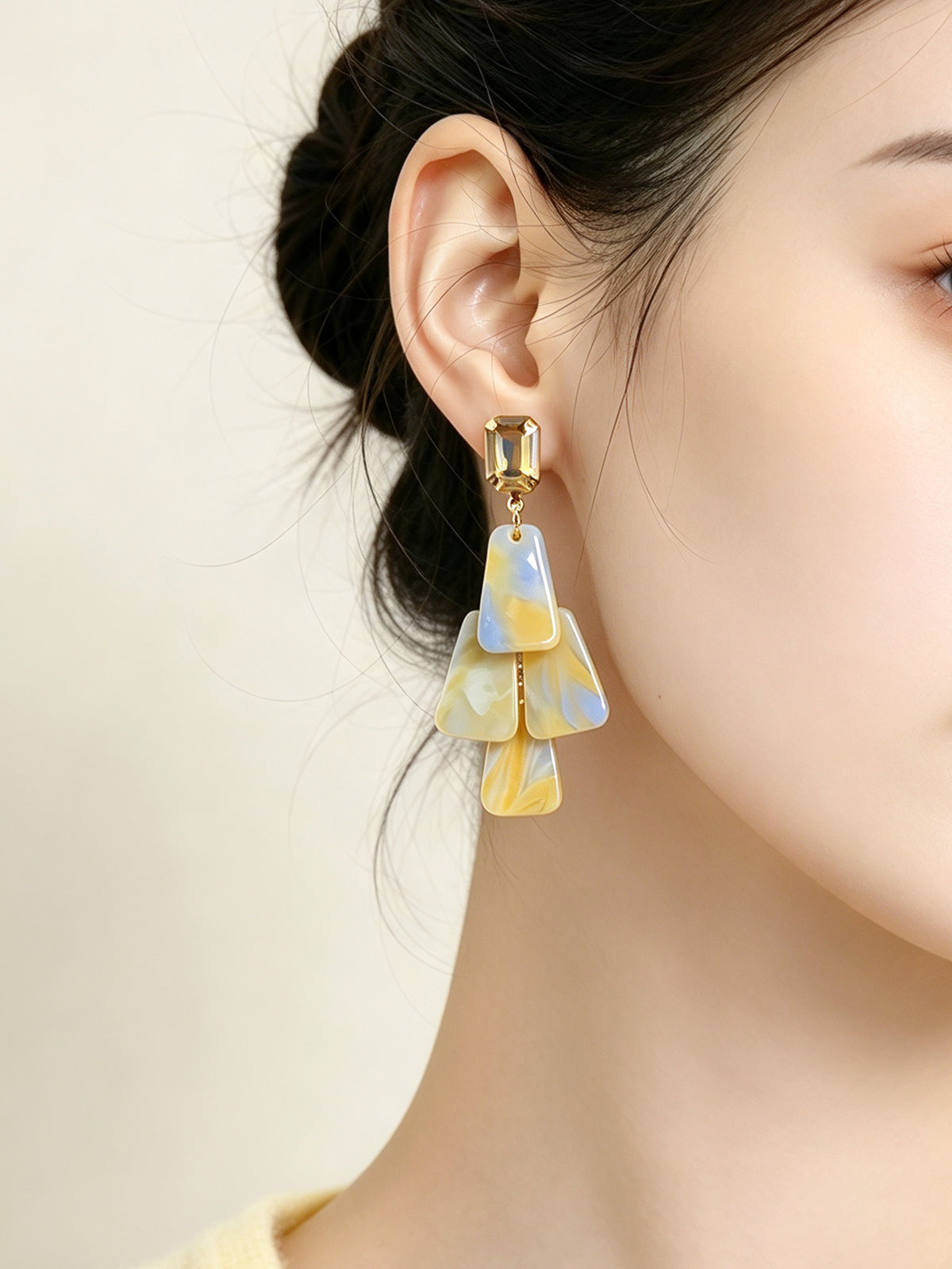 S5181E4 Vintage Facet Drop earrings