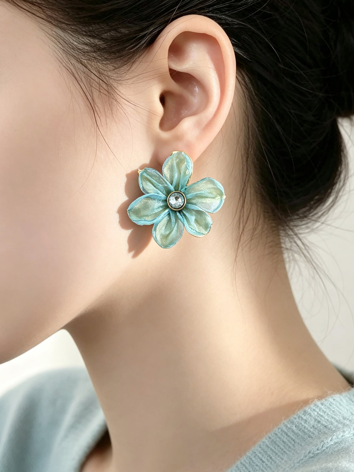 S5183E3 Mint Halo earrings