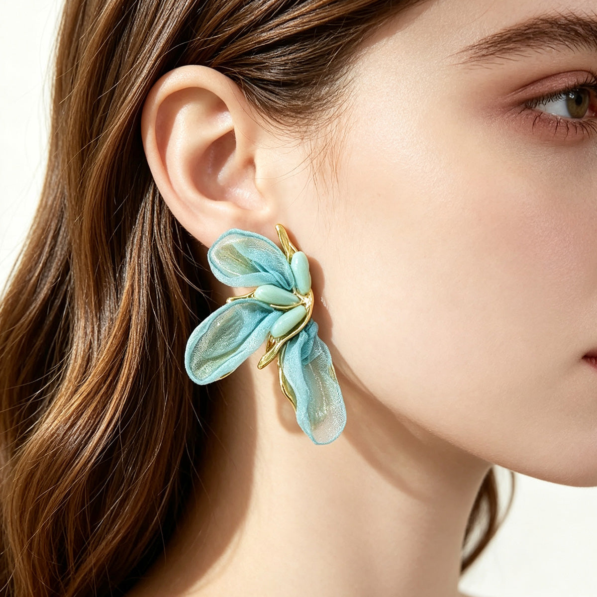 S5185E1 Dewy Leaf earrings