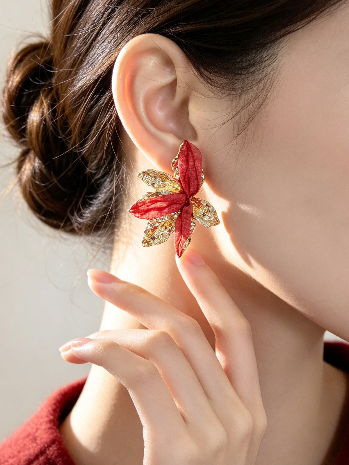S5186E1 Sakura Bloom earrings