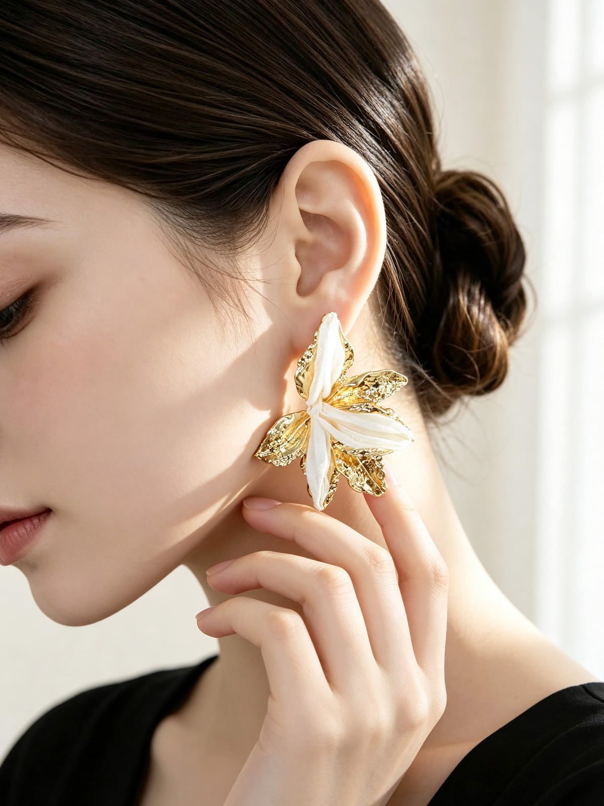 S5186E3 Sakura Bloom earrings