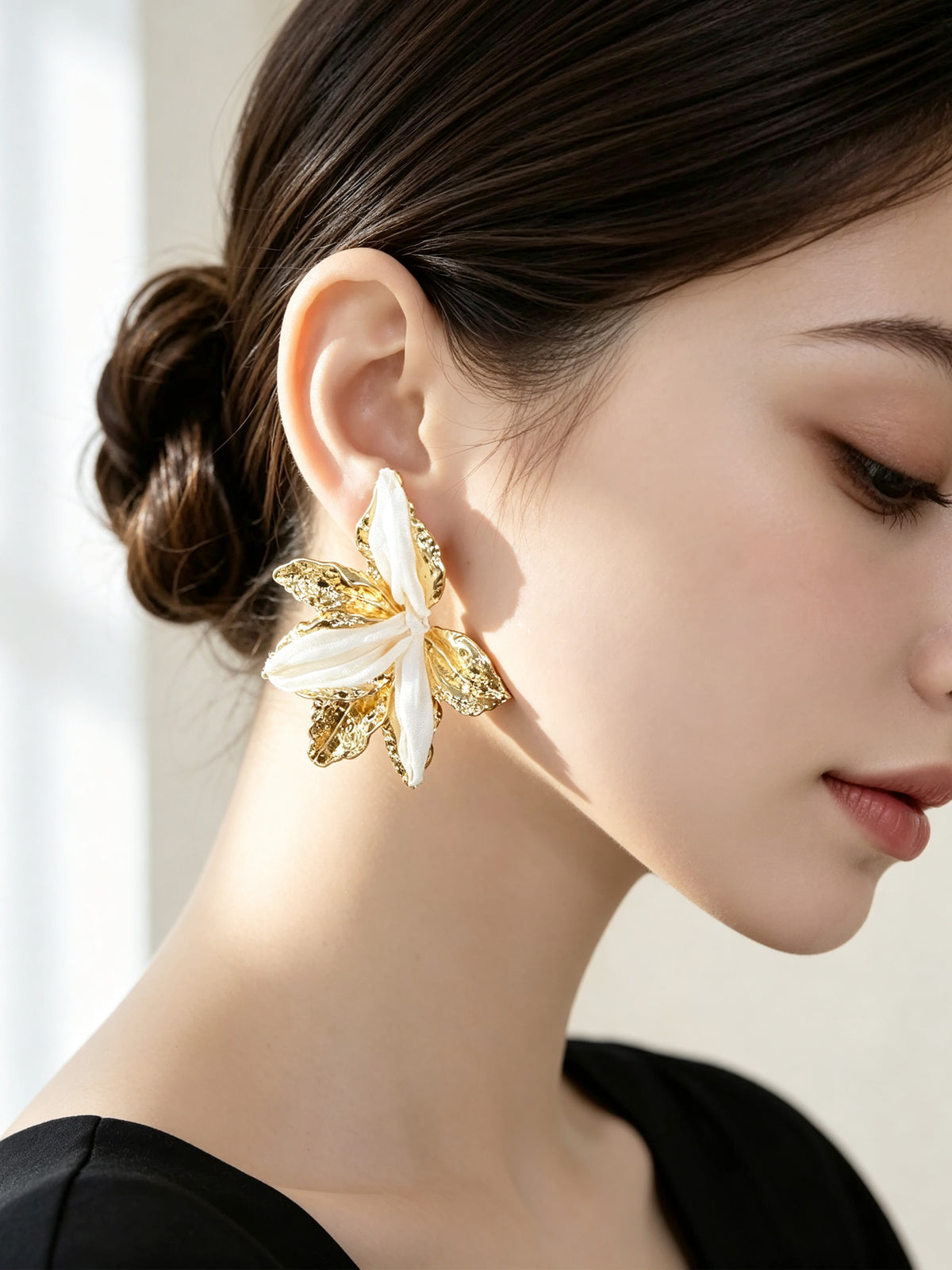 S5186E3 Sakura Bloom earrings