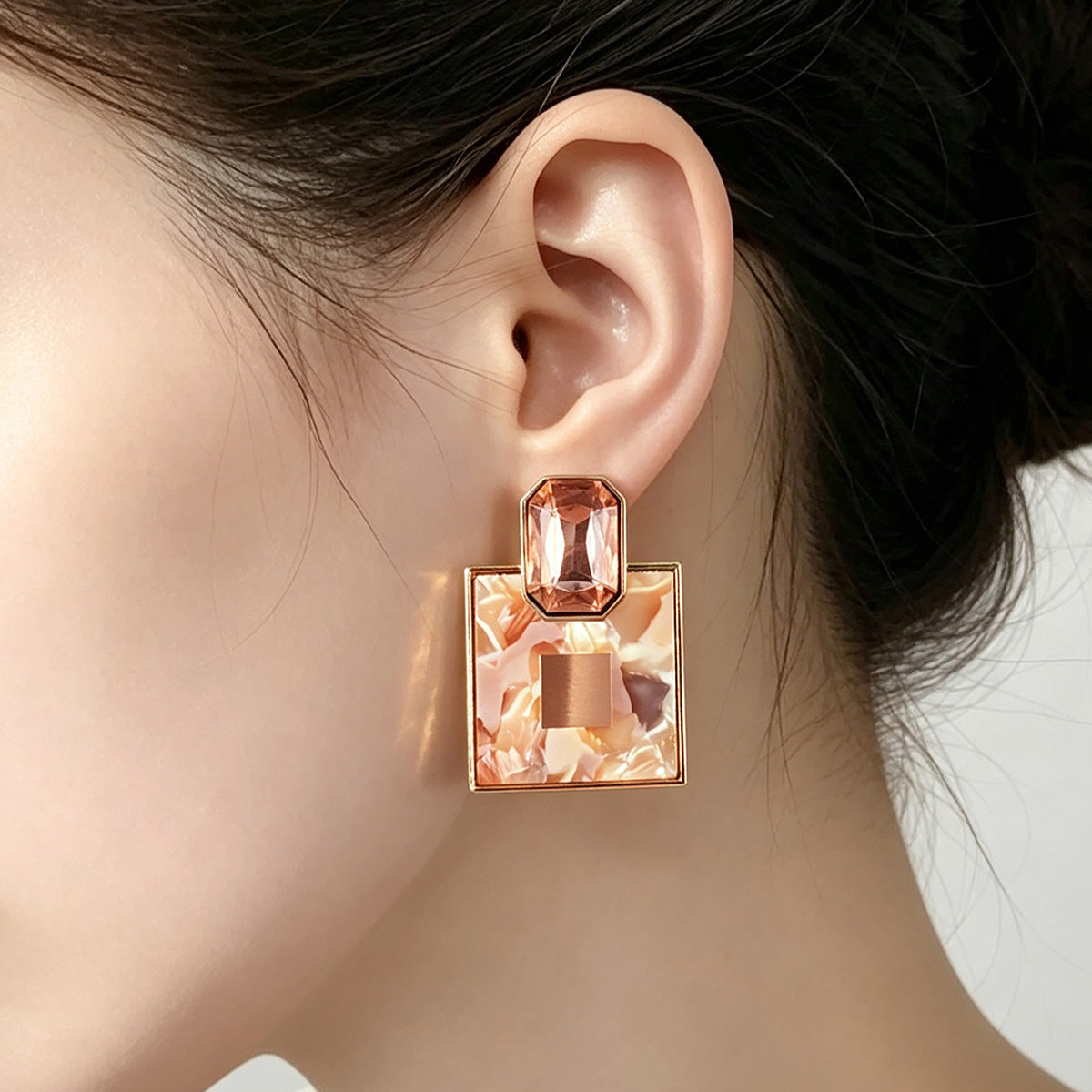 S5190E1 Vintage Facet earrings