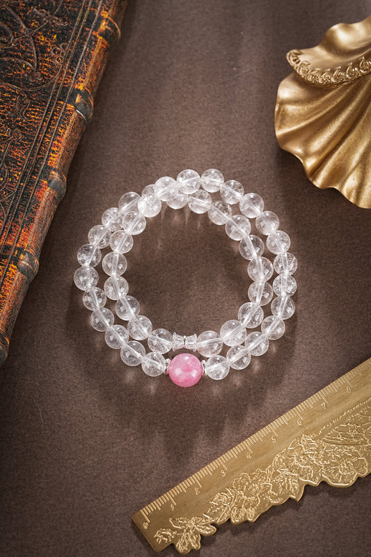 S2359C1 Bracelet: Pink Crystal Whispers