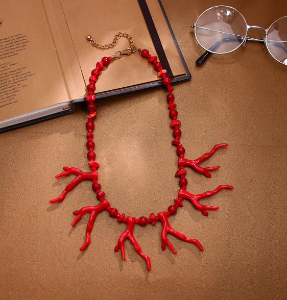 S2956N1 Necklace Coral Girl