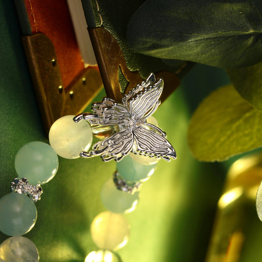 S2345C1 Bangle Hand Chain Bracelet Crystal Butterfly Dream