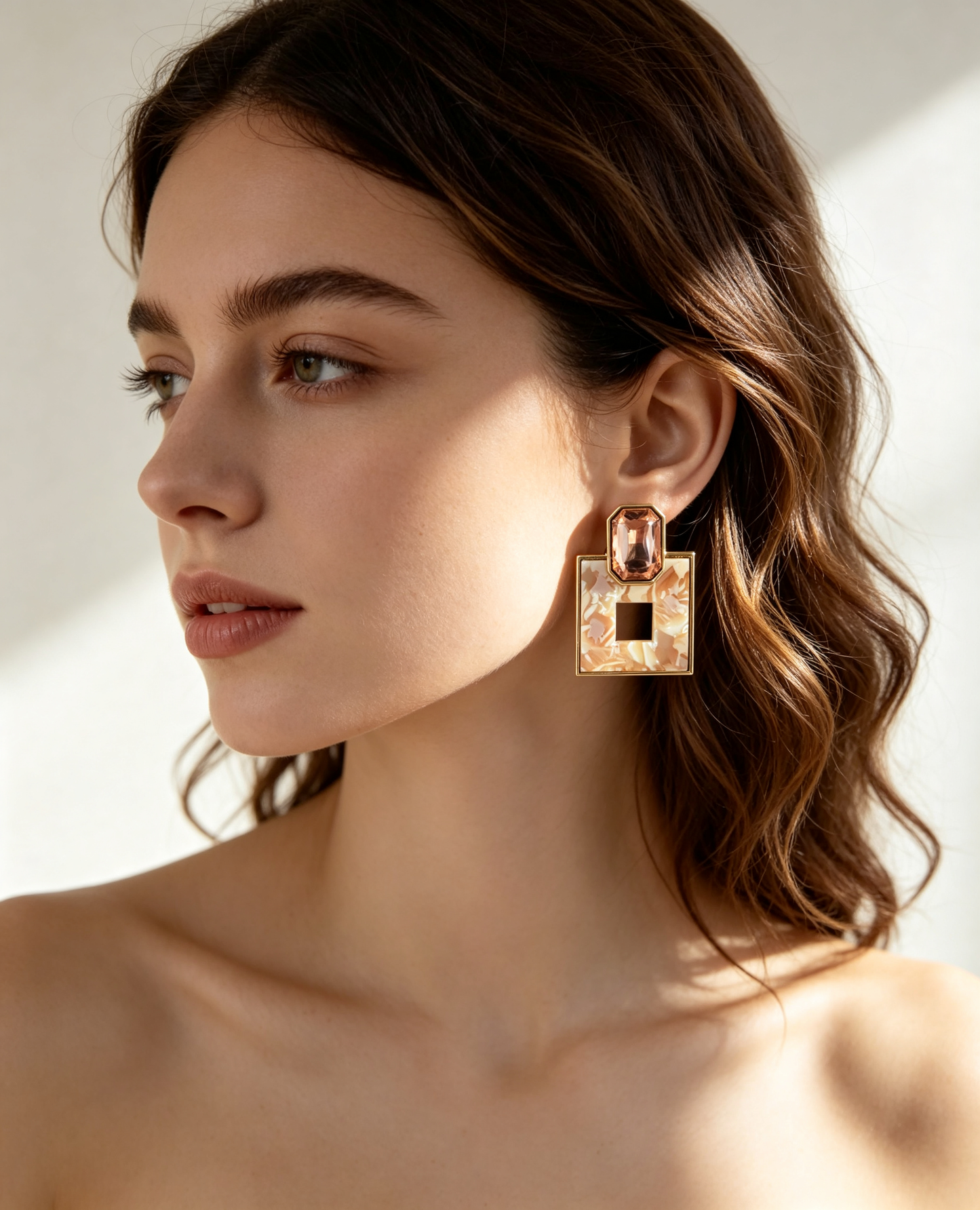 S5190E1 Vintage Facet earrings