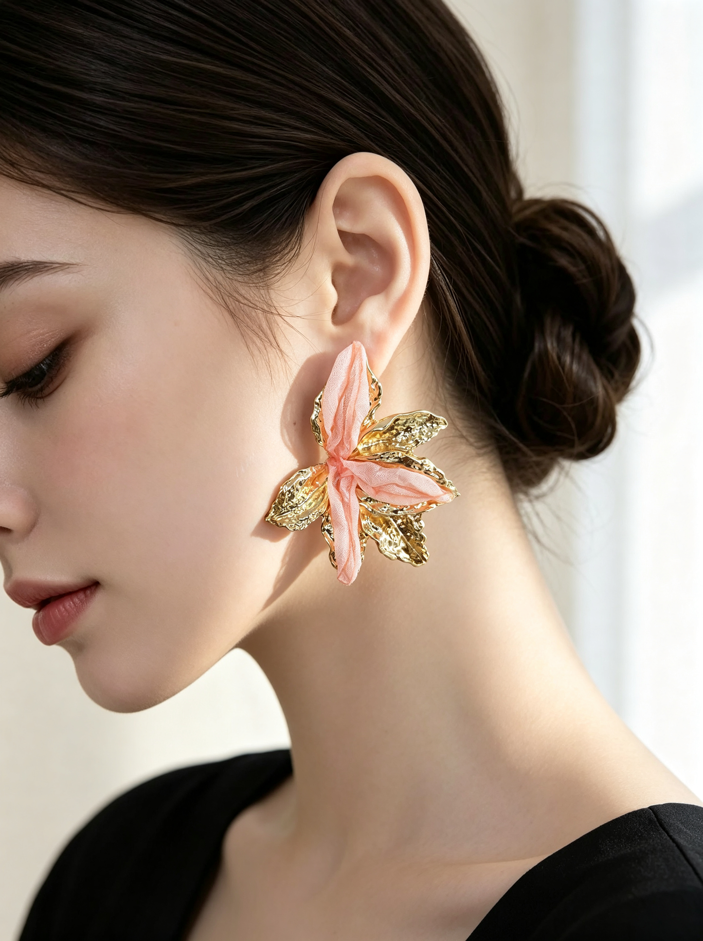 S5186E2 Sakura Bloom earrings