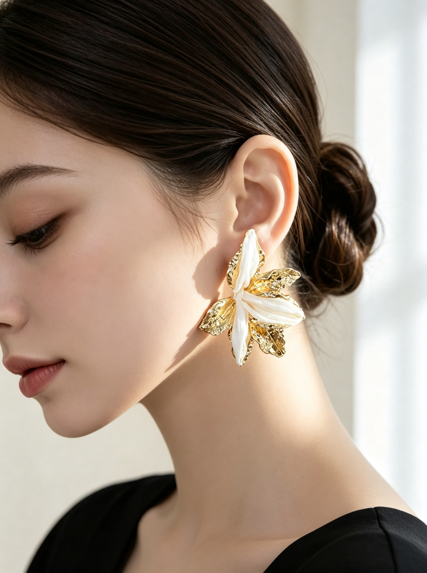 S5186E3 Sakura Bloom earrings