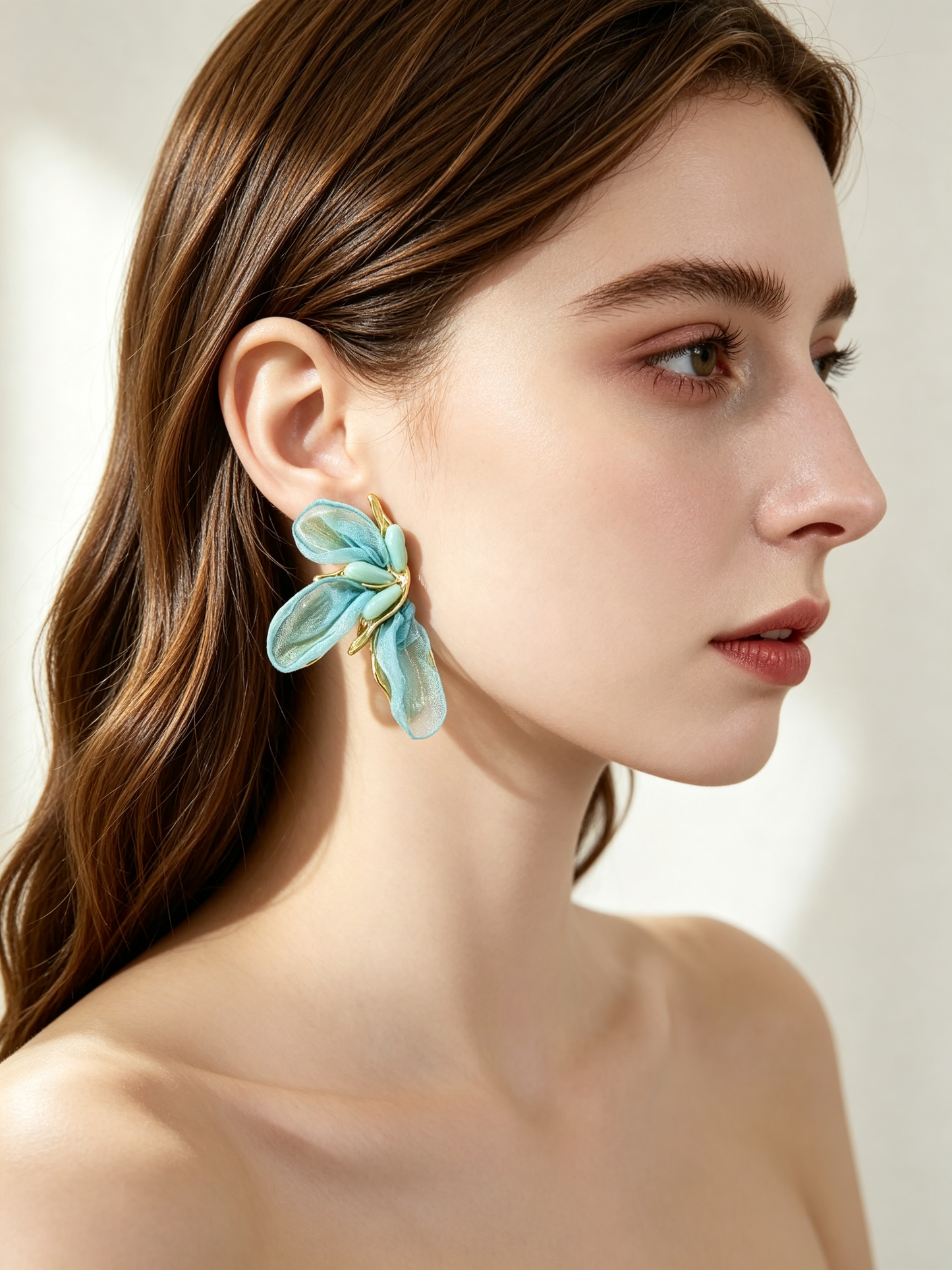 S5185E1 Dewy Leaf earrings